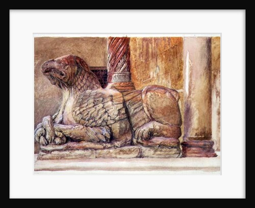 Gryphon, Verona, 19th century by John Ruskin