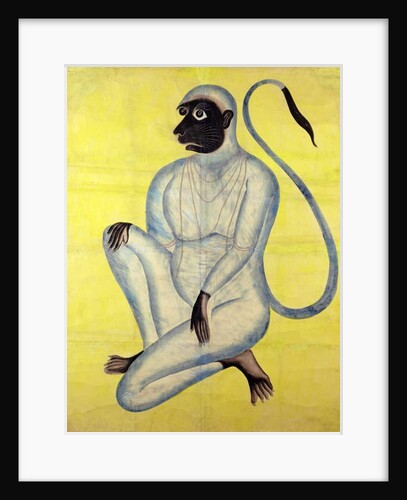 The Monkey God Hanuman, Kalighat, Calcutta, c.1870 by Indian School