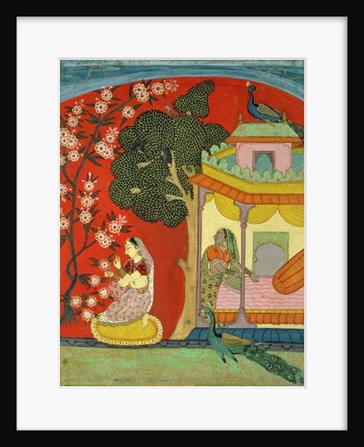 A Lady Plucking Blossoms, Southern Rajasthan or Deccan, c.1675 by Indian School