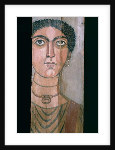 Mummy portrait, 90-110 AD by Roman Period Egyptian