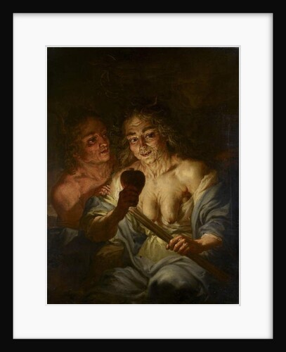 An Old Woman holding a Heart: 'Envy', c.1642 by Jacque de l' (attributed to) Ange