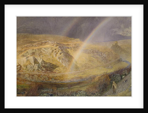 A November Rainbow, Dolwyddelan Valley, November 11 1866, 1 p.m. 1866, 1866 by Alfred William Hunt