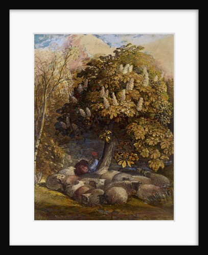 Pastoral with a Horse Chestnut Tree, c.1830-31 by Samuel Palmer
