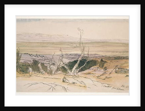 Baalbek from Lebanon, 1858 by Edward Lear