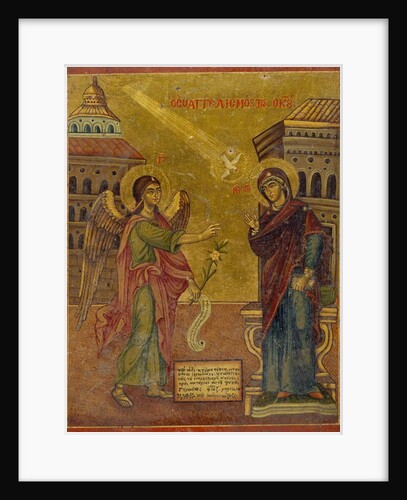 Icon of The Annunciation by John, 18th-19th century by School Greek