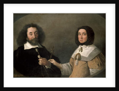 John Tradescant the Younger and Hester, his second Wife by Emmanuel de (attr. to) Critz