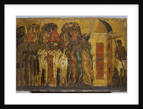 Icon of The Just entering Paradise, early 16th century by School Russian
