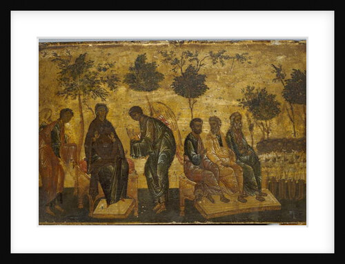 Icon of The Just in Paradise, early 16th century by School Russian