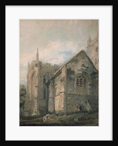 The Ancient Charnel House, Holy Trinity Church, Stratford-upon-Avon by Thomas Girtin