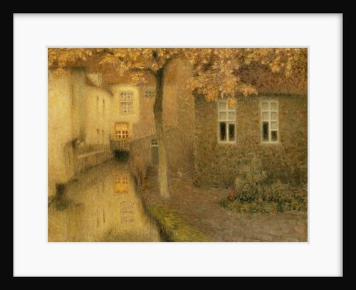 A Canal in Bruges at Dusk, c. 1898 by Henri Eugene Augustin Le Sidaner