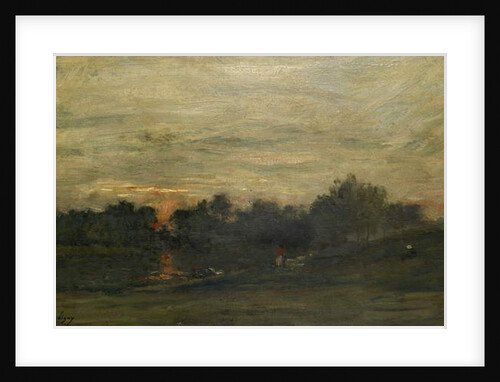 Landscape: Sunset by Charles Francois Daubigny