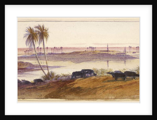 El Hon, Egypt, 1884 by Edward Lear