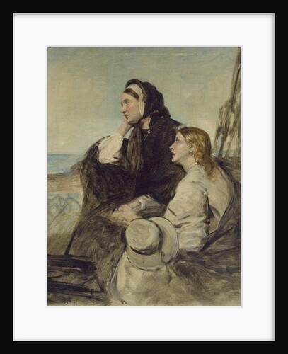 Two Women seated on Deck by Thomas Alexander Fergusson (attr.to) Graham