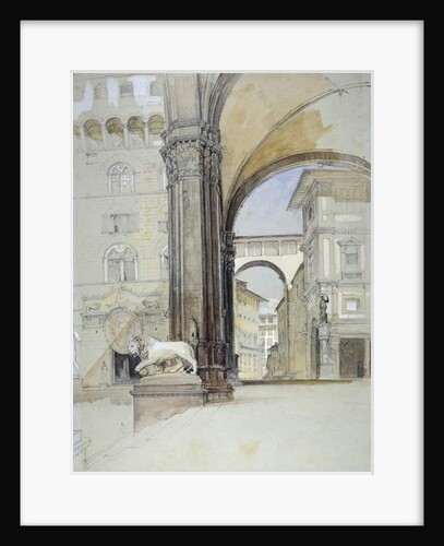 Florence: The Palazzo Vecchio and the Uffizi by John Frederick Lewis