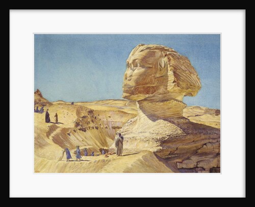The Great Sphinx at the Pyramids of Giza, 1854 by Thomas Seddon