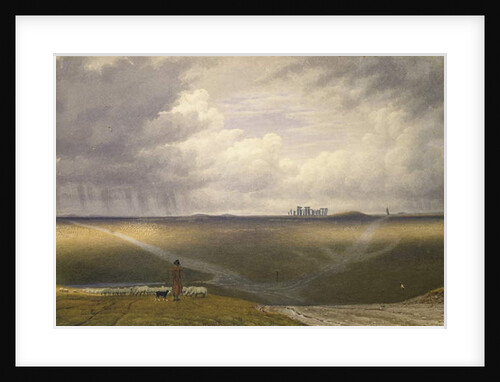 Stonehenge - A Showery Day by William Turner