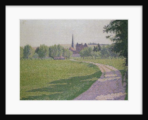 Éragny Church, 1886 by Lucien Pissarro