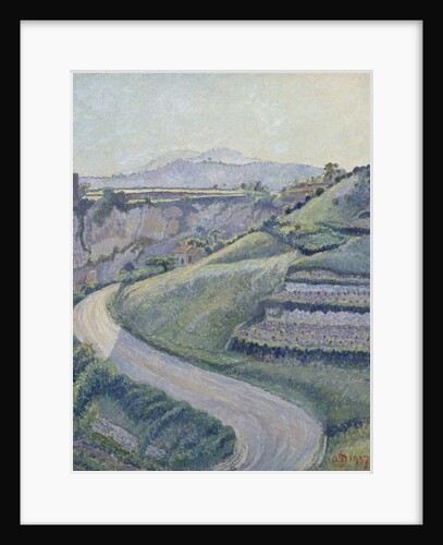 La Nouvelle Route, Cotignac, 1937 by Lucien Pissarro