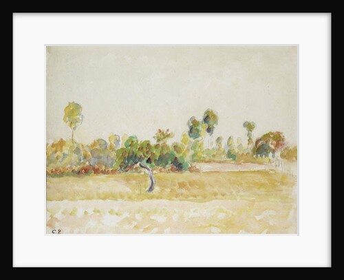 Study of the orchard at Eragny-sur-Epte, seen from the artist's house, c. 1886 - 1890 by Camille Pissarro