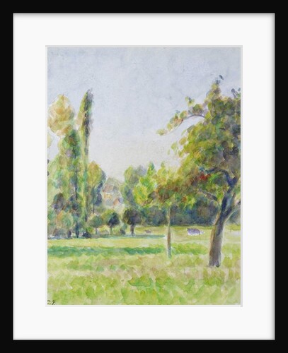 Study of the orchard of the artist's house at Eragny-sur-Epte, c. 1890 by Camille Pissarro