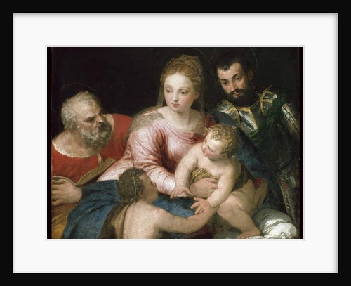 The Holy Family with the young St John the Baptist and St George, early 1550s by (1528-88) Veronese