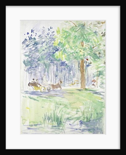 Horse and Carriage on a woodland Road, after 1883 by Berthe Morisot