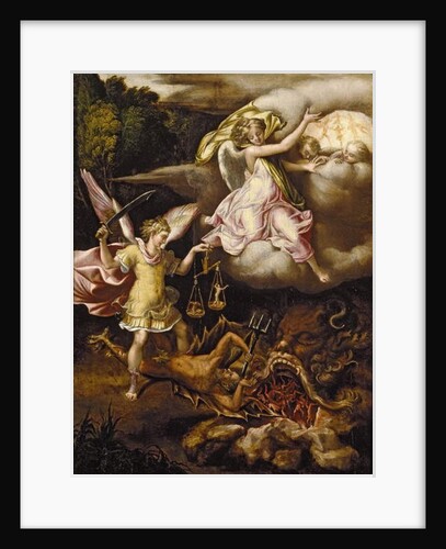 St Michael subduing Satan and weighing the Souls of the Dead, c. 1540 - 1549 by Lelio Orsi da Novellara