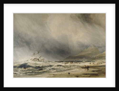 Bambourough Castle, 1852 by Anthony Vandyke Copley Fielding