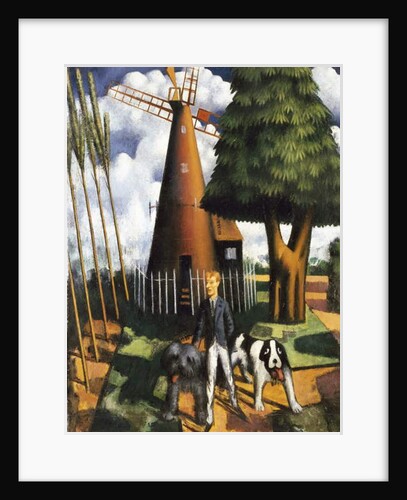 Gilbert Cannan and his Mill, 1916 by Mark Gertler