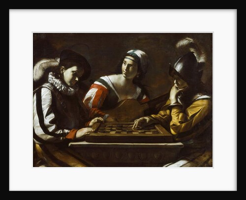 The Game of Draughts, 1630s by Mattia Preti