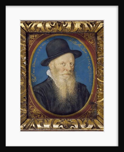 Elderly Man in a black Hat, 1588 by Isaac Oliver