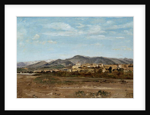 Village of Lauris, in Vaucluse on the Banks of the River Durance, 1868 by Paul Camille Guigou