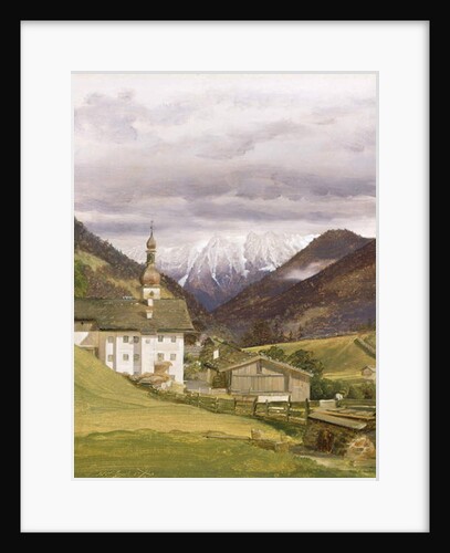 The Church of Ramsau, 1832 by Wilhelm Ferdinand Bendz