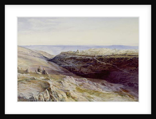 Jerusalem, 1865 by Edward Lear