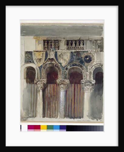 Study of the Marble Inlaying on the Front of the Casa Loredan, Venice, September - October 1845 by John Ruskin