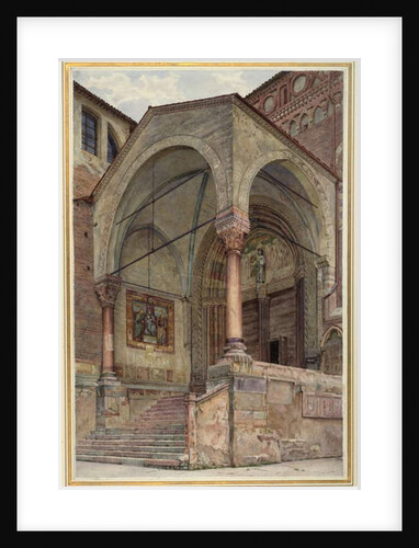 The North Porch of San Fermo Maggiore, Verona, Italy, c. 1884 by Frank Randal
