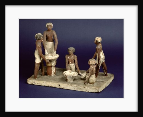 Model of five men brewing by Egyptian 11th Dynasty