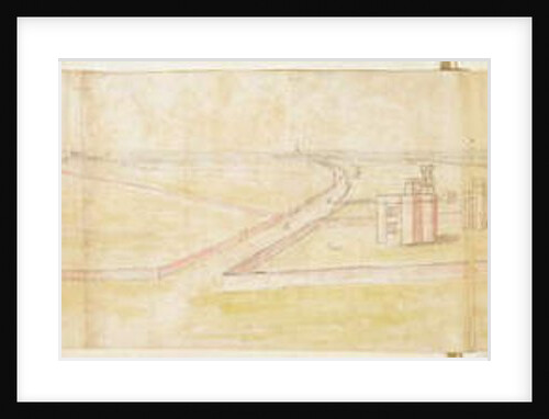 Hampton Court Palace from the North, c.1544 by Anthonis van den Wyngaerde