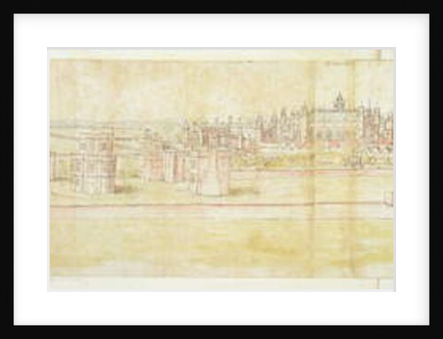 Hampton Court Palace from the North, c.1544 by Anthonis van den Wyngaerde