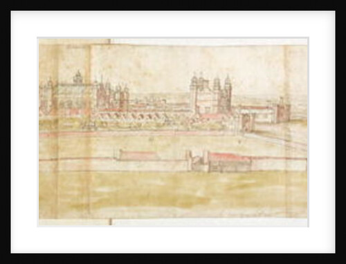 Hampton Court Palace from the North, c.1544 by Anthonis van den Wyngaerde