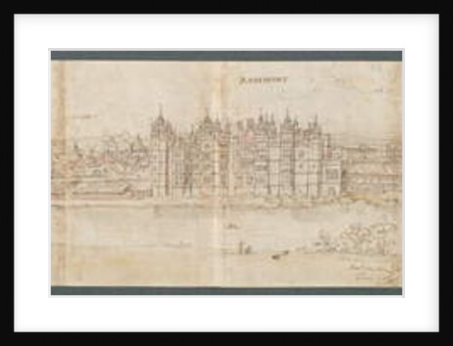 Richmond Palace from Across the Thames, 1562 by Anthonis van den Wyngaerde