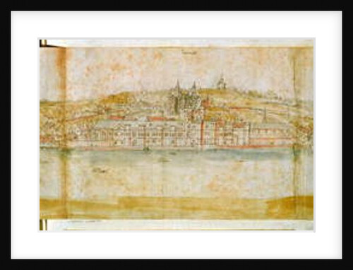 Greenwich Palace from the North Bank of the Thames, c.1544 by Anthonis van den Wyngaerde