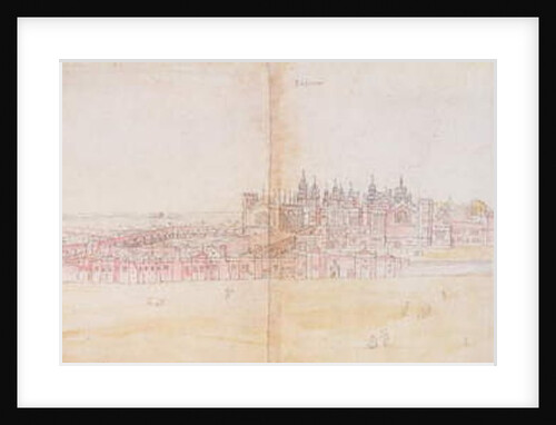 Richmond Palace from the North-East, 16th century by Anthonis van den Wyngaerde