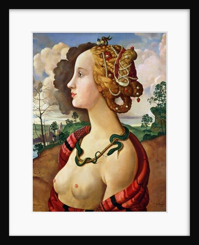 Copy of 'Portrait of Simonetta Vespucci', by Piero di Cosimo by Konstantin Andreevic Somov