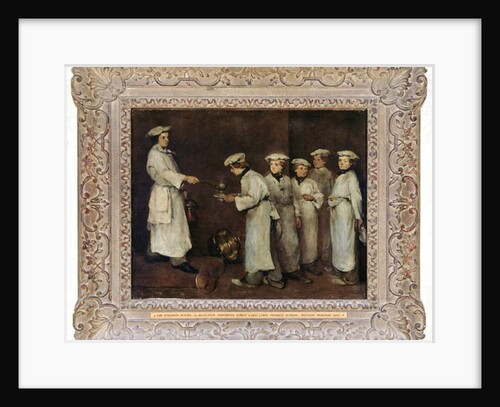 Kitchen Scene by Auguste Theodule Ribot