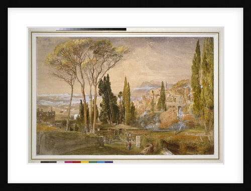 View from the Villa d'Este at Tivoli, 1839 by Samuel Palmer