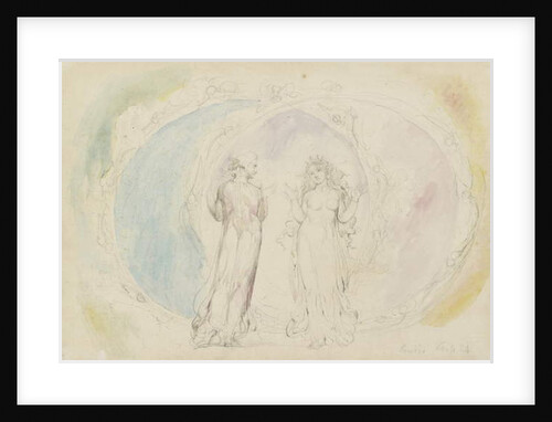 Beatrice and Dante in Gemini, amid Spheres of Flame by William Blake