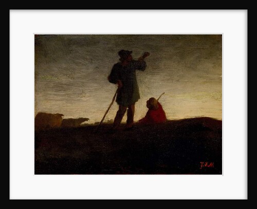 Recalling the Flock, 1866-72 by Jean-Francois Millet