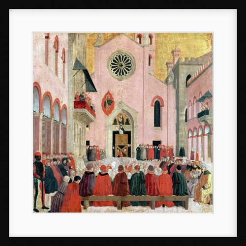 St. Vincent Ferrer Preaching in front of the Church of Sant' Eufemia in Verona by Bartolomeo degli Erri