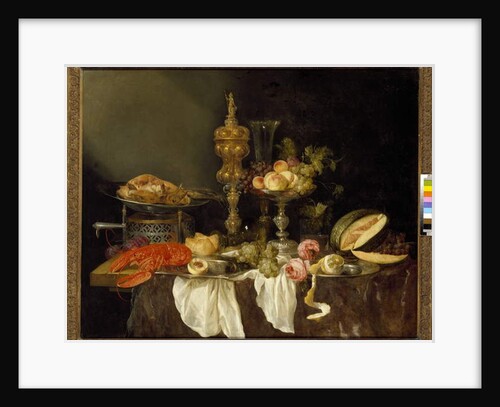 Still Life with a Lobster and a Turkey by Abraham Hendricksz van Beyeren